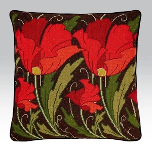 Ehrman POPPIES PARTERRE by RAYMOND HONEYMAN tapestry needlepoint RARE KIT - Picture 1 of 6