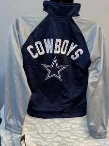 DALLAS COWBOYS NFL G-III WOMENS CONFETTI FULL ZIP TRACK JACKET MEDIUM NWT - Picture 1 of 3