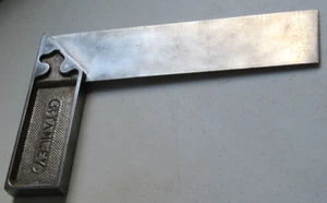 Rare Antique Stanley Victory 8" Metal Try/Miter Square, New Britain, Conn U S A - Picture 1 of 17
