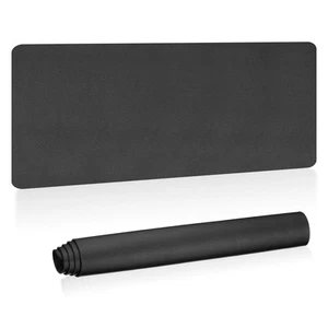 48"x17" Large Desk Mat, PU Leather Dual Side Large Desk Pad, Black - Photo 1/6