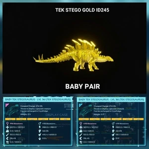 TEK STEGO GOLD ID245 TOP STATUS BABY PAR ARK ASCENDED PVE OFICIAL PC/XBOX/PS5 - Imagen 1 de 4