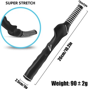 Men Right Hand Golf Training Grip Swing Trainer Aid No Golf Tape Easy Regrip - Picture 1 of 5