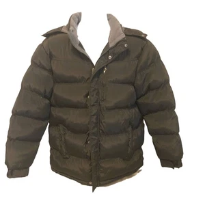 NordicTrack Hooded Parka Puffer Jacket Men”s Size M Black 3 Pockets - Bild 1 von 11