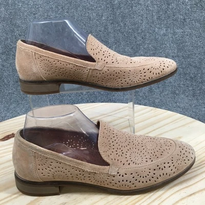 Clarks Collection Zapatos Mujer 9.5 M Tostado Trish Calla Mocasines Gamuza Perforado 26 Foto 1 de 4
