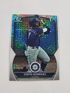 2023 Bowman Chrome 1st Mojo Refractor Mega Box BCP-185 Edryn Rodriguez  - Picture 1 of 2