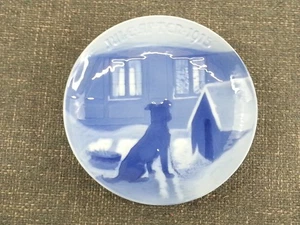 Rare Year Vintage Bing & Grondahl 1915 Blue White 7 Inch Christmas Plate Denmark - Bild 1 von 5
