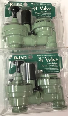 RJ Lawn Genie Anti-Siphon Thread Valve 3/4 In 150 psi 54000 Built In Backflow - Image 1 of 4