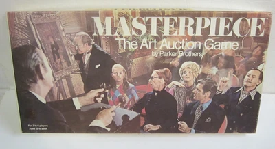 Obra Maestra Arte Subasta Juego de Mesa De Colección 1970 Original Parker Bros Sin Usar Foto 1 de 4
