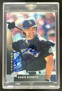 1996 Donruss Baseball Dante Bichette #80 Colorado Rockies PSA/DNA Authentic Auto - Picture 1 of 2