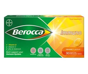 Berocca Immuno Effervescent Tablets Orange Flavour 30s - New  - Picture 1 of 4