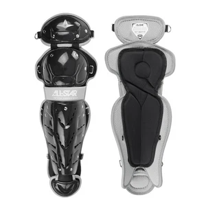 All-Star Top Star 13.5 Inch Youth 9-12 Baseball Leg Guards - Black - Picture 1 of 4
