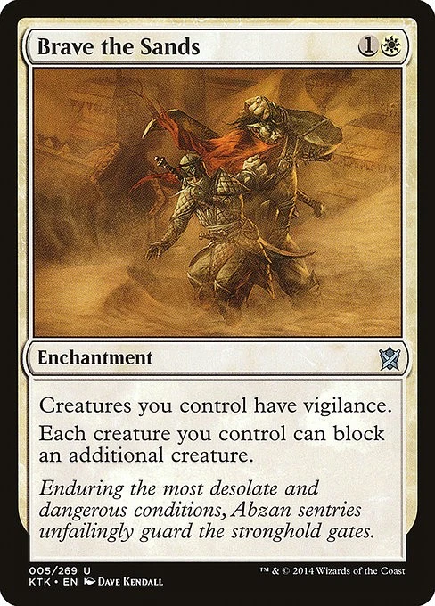 Brave the Sands Regular - Khans Of Tarkir MTG-NM - Image 1 of 1