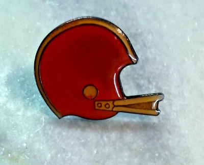 1980 Vintage Cleveland Browns Orange Helmet Logo Enamel Lapel Pin NFL Football - Image 1 of 4