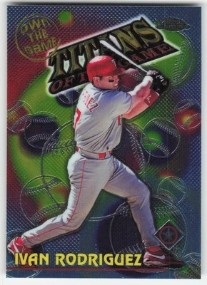 2000 Topps Chrome #OTG23 Ivan Rodriguez Own the Game Texas Rangers 1053 - Image 1 of 2