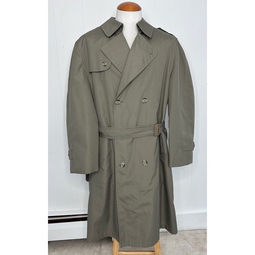 Vintage Christian Dior Connaisseur trench coat doppiopetto uomo 44R fodera lana