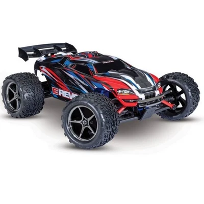 Traxxas 71054-8 E-Revo 1:16 brushed RTR mit Akku + USB-C Lader Rot/Blau - Bild 1 von 2
