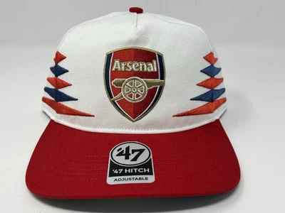 Arsenal '47 Brand Diamond Cut Hitch Adjustable Snapback Hat White/Red NWT - Image 1 of 4