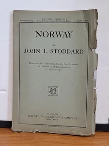 John L. Stoddard Norway Travel Series 1 Oct. 25 1897 Paperback Illustrated - Imagen 1 de 7