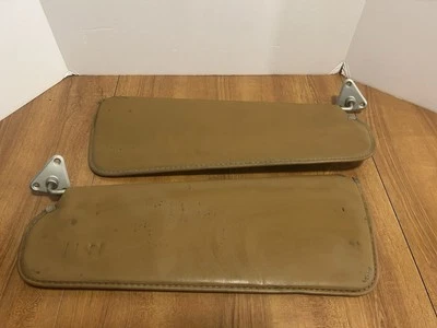 1981-1993 Dodge D/W 150 250 350 conjunto de par de para-sol para motorista e passageiro bronzeado - Imagem 1 de 4