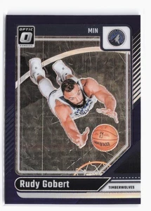 Donruss Optic Purple #222 2024-25 Rudy Gobert Minnesota Timberwolves SP - Imagen 1 de 2