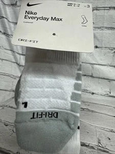 Nike Everyday Max Dri-Fit Cushioned Crew Socks Men 8-12 3 Pack - Picture 1 of 5