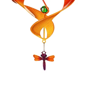 23"H Twirler with Bead Detail, Purple Dragonfly - Picture 1 of 3