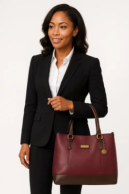 Bolso de Hombro Tignanello Cuero Guijarro Talla Vino Foto 1 de 4