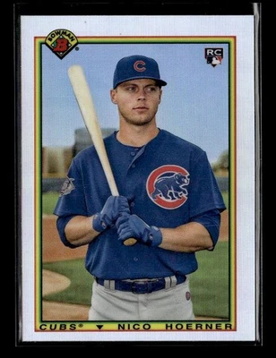 2020 Bowman #90B-NH Nico Hoerner Rookie 1990 Bowman Chicago Cubs - Image 1 of 2