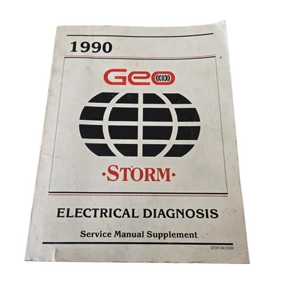 Geo Storm 1990 manual de servicio de diagnóstico eléctrico ST371-90 EDM OEM GM libro de tienda Foto 1 de 4