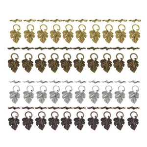 40 Sets Leaf OT Toggle Clasps Jewelry Making Findings - Picture 1 of 6