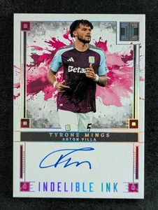 2024-25 Panini Impeccable Premier League TYRONE MINGS 15/49 Auto Silver #IN-TMG - Picture 1 of 3