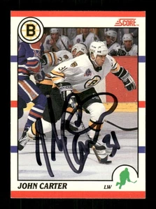 1990-91 Score 283 John Carter signed auto autograph  Bruins MZ BXCP57 - Picture 1 of 2