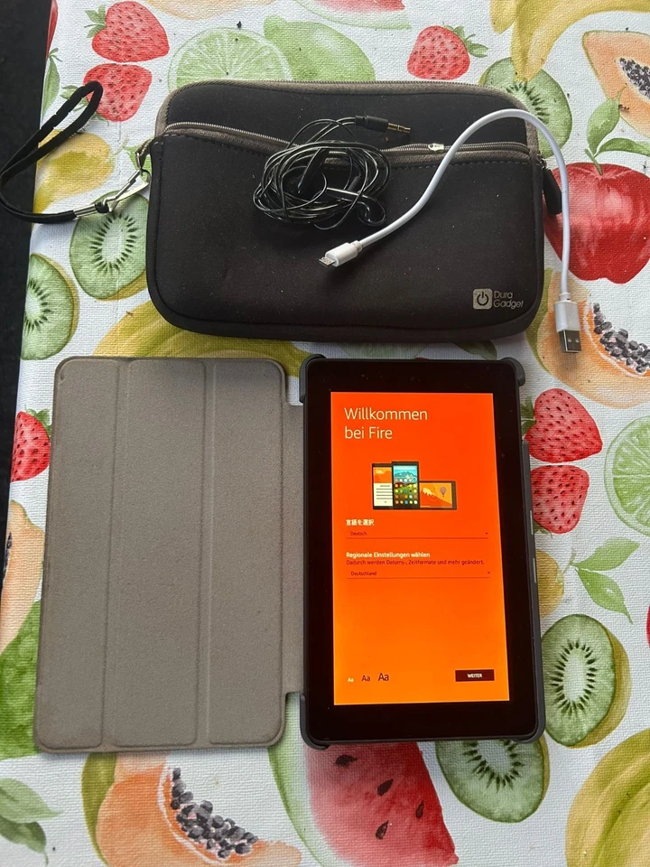 Amazon Fire-Tablet 5. Generation, 8 GB, WLAN, 7 Zoll - Schwarz - Bild 1 von 1