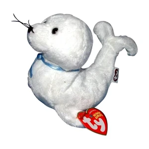 Ty Beanie Baby 💜 ICING The White Seal 6,5" Peluche Imbottito Nuovo MWMT - Foto 1 di 1