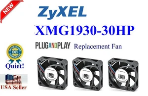 3x Ventilador de repuesto versión silenciosa para ZyXEL XMG1930-30HP - Imagen 1 de 3