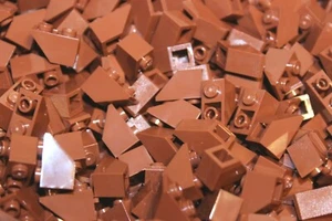 Lego® Lote 3665 Reddisch Brown Slope Inverted 1 x 2 Slope 20 piezas  - Imagen 1 de 1