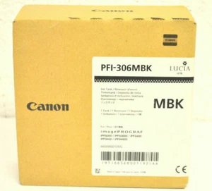 Canon PFI-306MBK Matte Black Ink Cartridge (330 ml) for iPF8300, iPF8300S - Picture 1 of 2