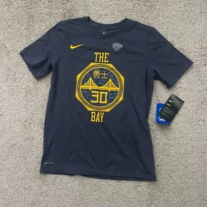 NIKE Stephen Curry Warriors Chinese Lunar New Year Tee Shirt Bay Youth Sz M NEW - Picture 1 of 4