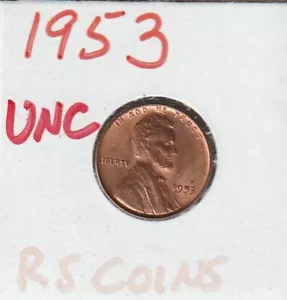 Centavo Lincoln 1953 sin circular ~ monedas RS #3145 envío gratuito - Imagen 1 de 2