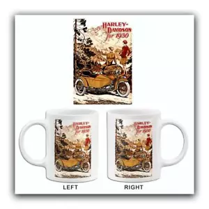 Harley-Davidson 1930 - taza de publicidad promocional - Imagen 1 de 3