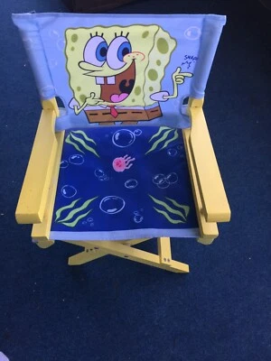 2006 Viacom  SpongeBob SquarePants  Childs Wood Foldup Chair - Image 1 of 3