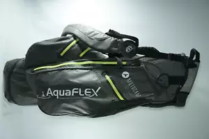 Motocaddy Aquaflex Cart and Stand Bag / Grey and Green / With Rainhood - Picture 1 of 6