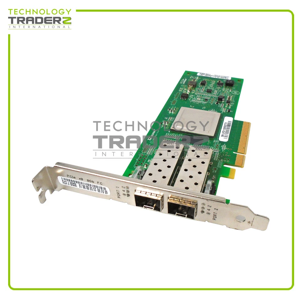 LOT OF 2 42D0512 IBM PCI-E 2 Port 8G FC HBA 42D0516 QLE2562-IBMX W/ Long Bracket - Image 1 of 1
