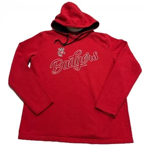 University of Wisconsin Badgers Colosseum Brand Hoodie Sweatshirt Men's Size Lg - Picture 1 of 8