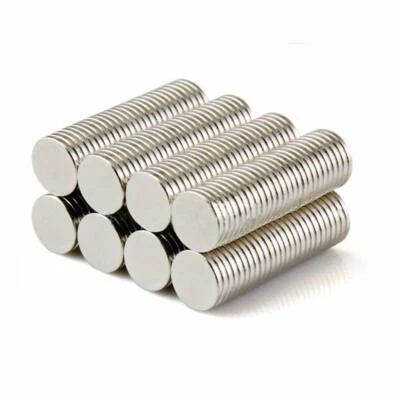 MAGNETI NEODIMIO 100 PZ 10 X 2mm FORTE PRESA MAGNETICA FRIGO CALAMITA LAVAGNA