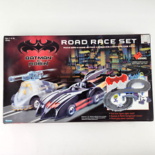 Vintage Batman & Robin ROAD RACE SLOT CAR SET Gotham Batmobile 1997 Kenner NEW
