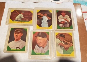 Fleer Baseball Greats 1960 Lot Of 6 Cards In Protectors HOF 'ers FREE SHIPPING - Picture 1 of 15