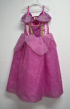 Disney Store Princess Aurora Dress Up Girls Size 9 10 Pink Halloween Costume