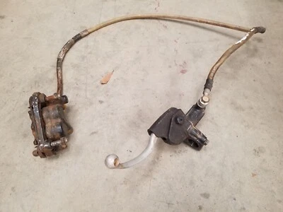 1986 YAMAHA YZ80 YZ 80 FRONT BRAKE SYSTEM CALIPER & BRAKE MASTER CYLINDER  - Image 1 of 4