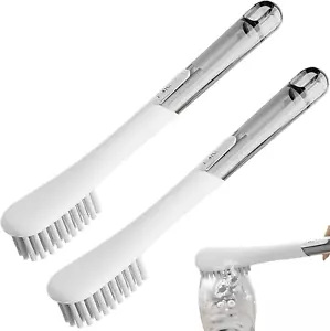 2 Pack Multifunctional Shoe Cleaner Brushes - Extended Handle Scrubber for Sneak - Picture 1 of 7